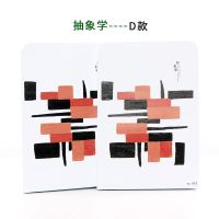 创意书立卡通简约铁书架 学生课桌书挡书夹书靠书立架一件两片装|抽象学-D款
