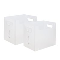 ins少女心桌面收纳盒箱书箱书本学生书立书籍储物盒宿舍装储物架|透明 小号收纳盒一个装