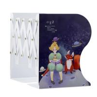 书立架简易桌上学生用伸缩创意高中生书架收纳放书夹折叠书挡书立|加大号-王子与狐狸