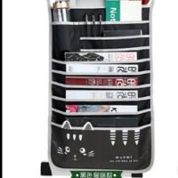 多功能课桌神器学生书挂袋书桌挂袋学习书本收纳袋书立挂架挂书袋|黑猫咪