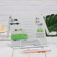 金属阅读架读书架书立多功能书架简易桌上书夹子学生看书架放书架|[升级款]在路上面包车