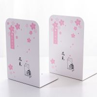 4片装桌面书立架书挡板书夹书靠书立简约立书架简易桌上学生创意|白色-樱花猫 2片装