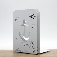 书立架男女学生书架书夹书靠书挡板创意中大号加厚|白色海军风