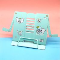 阅读架读书架小学生书夹固定书本书立架可折叠金属夹书器看书支架|[升级款]小飞象-绿