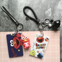 芝麻街公交卡套可爱钥匙扣校园学生饭卡卡套门禁交通卡保护套硬壳