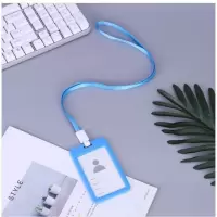 定制卡套套工作证挂绳饭卡胸卡工厂吊牌学生公交|1个体验装[收藏店铺送挂绳+内芯] [横版+竖版]颜色随机(可指定颜色)