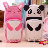 韩国可爱男女生文具袋熊猫兔子大容量笔袋简约铅笔盒