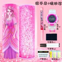 流沙网红笔袋女生带计算器女孩笔袋学生文具盒多功能大容量铅笔盒