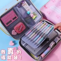 网红ins笔袋女简约韩国可爱大容量文具盒男学生笔袋简约手账收纳