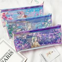 简约网红流沙镭射奇迹暖暖女孩笔袋创意大容量文具盒ins中小学生