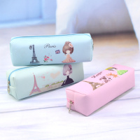 可爱花花姑娘笔袋创意卡通学生男女铅笔袋小清新学习文具袋铅笔盒