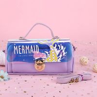 少女可爱笔袋女生韩版网红单肩文具袋密码铅笔盒大容量中小学生女