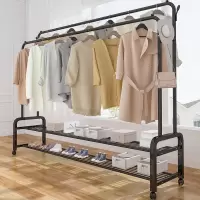 简易衣帽架晾衣架落地室内折叠挂衣架子家用卧室衣服收纳置物架柜