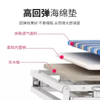 折叠床单人午休办公室午睡家用陪护便携双人简易出租屋木板铁床架