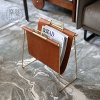 欧式现代简约创意书报架北欧书架报刊架置物架桌面家居杂志收纳架