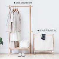 衣架落地卧室北欧实木挂衣架家用室内简易置物木质衣服挂架衣帽架