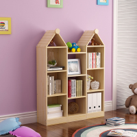 自由组合实木书柜松木儿童书架城堡阅读置物架展示柜简约现代定做