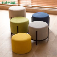 家用凳子换鞋凳时尚矮凳创意客厅沙发凳茶几凳铁艺小板凳圆凳