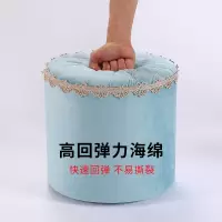 小凳子家用布艺实木沙发凳创意圆凳客厅小板凳小椅子沙发茶几矮凳