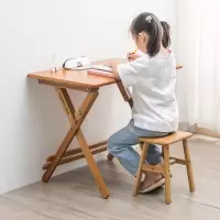 实木儿童学习桌简约现代小学生经济型课桌家用可折叠书桌写字桌子