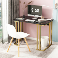 电脑桌台式办公桌简易书桌简约家用学生ins风轻奢租房卧室小桌子