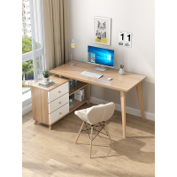 电脑台式桌家用转角简约书桌书柜一体组合学生卧室写字学习办公桌