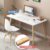 租房电脑桌台式家用简易实木书桌简约现代小学生写字桌子卧室桌椅