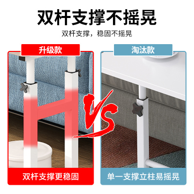 笔记本电脑桌书桌台式可移动卧室床边桌简易约学生学习折叠小桌子