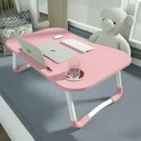 放床上小桌子笔记本电脑桌学习写字书桌可折叠简易懒人家用卧室坐地宿舍神器放在上铺用的学生桌板课桌电脑架