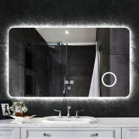 无框浴室背光镜led灯镜卫生间镜子挂墙装饰镜防雾镜子灯带镜