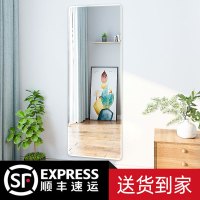 全身穿衣镜子贴墙自粘女生卧室家用少女壁挂粘贴小户型试衣镜挂墙