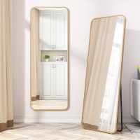 圆角镜子落地穿衣镜贴墙挂墙全身镜卧室家用试衣镜壁挂网红拍照