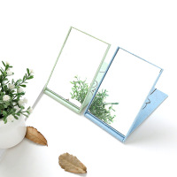 折叠镜子台式梳妆镜化妆镜女宿舍学生随身便携小镜子桌面可立网红