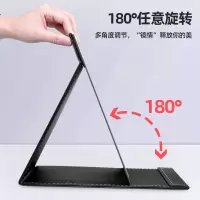 便携折叠镜子大号梳妆镜翻盖式学生台式化妆镜小宿舍简约桌面男女