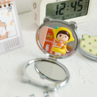 网红随身化妆镜少女心小镜子可爱便携折叠宿舍学生手持小号双面镜