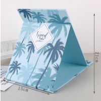 折叠化妆镜宿舍梳妆书桌面可爱大号便携台式随身翻盖式学生小镜子