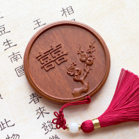 镜子便携化妆镜女网红补梳妆镜随身便携复古结婚陪嫁圆形压腰古风