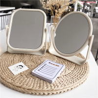 网红镜子便携桌面化妆镜可爱少女心ins 宿舍女放大台式公主梳妆镜