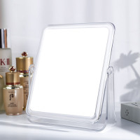 台式化妆镜桌面梳妆台高清镜面美妆宿舍大小号便携镜子女网红美容