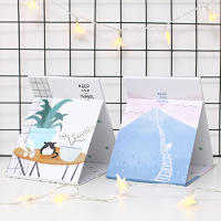 镜子折叠化妆镜宿舍学生梳妆镜桌面翻盖式大号台式简约便携小镜子