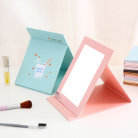 高清折叠化妆镜随身小镜化妆镜学生宿舍镜便携镜台式镜公主镜子