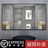 卫生间镜子免打孔挂墙式洗手间厕所贴墙梳妆卫浴壁挂化妆浴室镜