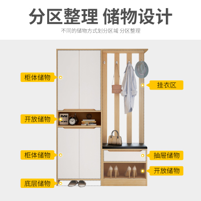 进门玄关柜鞋柜一体酒柜简约现代入户客厅轻奢屏风装饰隔断储物柜