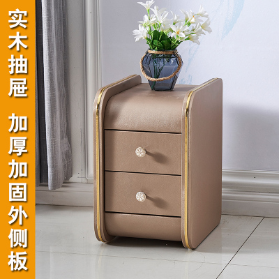 床边小柜子30cm小型灰色轻奢床头小柜子35迷你床头柜皮质超窄mini
