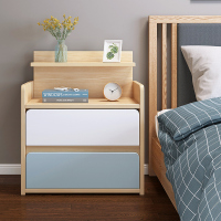 简易床头柜置物架简约现代迷你小型北欧风ins卧室多功能床边柜子