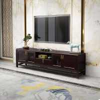 新中式实木电视柜茶几组合现代简约矮柜客厅电视机柜影视柜