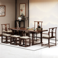实木茶桌椅组合泡茶桌现代简约茶几茶台办公室新中式禅意桌茶座桌