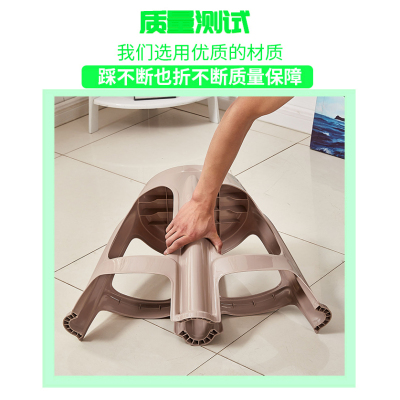 家用塑料凳子加厚高凳子时尚胶椅子熟胶板凳成人餐厅凳