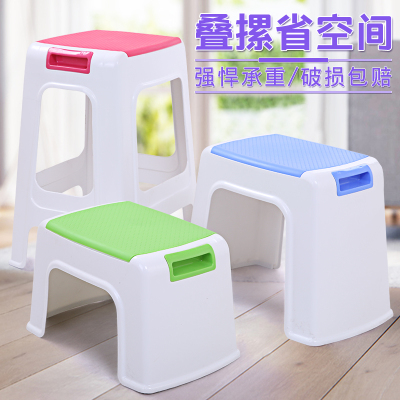 俣衡塑料凳板凳椅子加厚成人家用餐桌凳儿童小板凳方凳高凳圆凳子