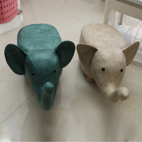 创意造型大象儿童实木动物凳子可爱卡通凳舒适简约现代家用换鞋凳